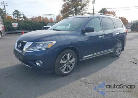 2015 Nissan Pathfinder Platinum from USA, damaged, VIN 5N1AR2MM8FC659417